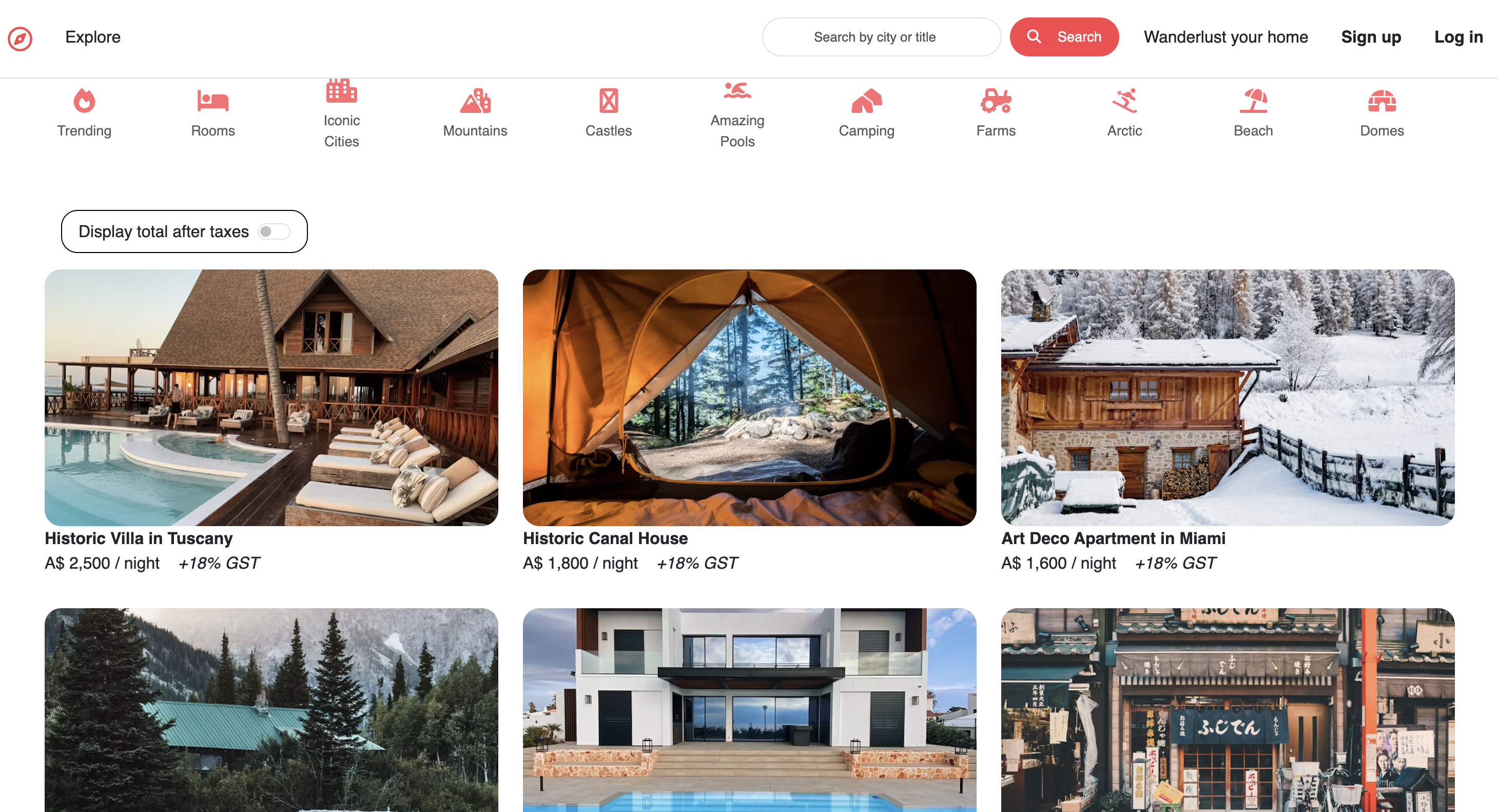 Wanderlust Booking Platform preview